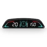 AZIJYV Head Up Display, Automotive General OBD2 HUD, Speedometer, Speed, Engine RPM, Clock, Kilometer Speed Units Display, Fits Most Post-2008 Models