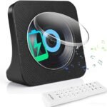 CD Player Portable with 4000mAh Battery, Rechargeable Bluetooth CD Players with Speakers, Supports CDs/Bluetooth/FM Radio/USB/AUX, Sleep Timer, Include AUX Cable and Remote Conrtol