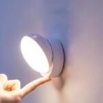 Motion Sensor Light Wall Night Light Indoor USB Rechargeable 1200mAH Cordless Wall Sconce Nursery Lamp Bedroom Bathroom Under Cabinet Kitchen Stairs Hallway Lights White Light