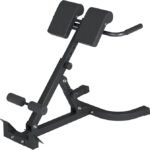 Adjustable Hyper Extension Roman Chair - 200kg Weight Capacity, 5-Level Incline & 8-Position Backrest, Foldable Core/Back Workout Bench for Home Gym (Roman Chair with Steel Frame Fixed Angle)