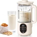 1500ml Automatic Nut Milk Maker 20 Blades for Almond Oat Soy 10 in 1 Milk Plant Based Milks Chowder Juice with Delay Start Boil Water Keep Warm Auto Clean