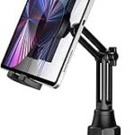 Cup Holder Car Tablet Mount, Charchendo iPad Mount Holder for Car/Truck, 360° Rotation Adjustable Universal Tablet Stand Compatible with iPad Pro Air Mini, Galaxy Tabs, Cell Phones, 4-13" Devices