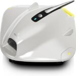 Robotic Pool Cleaner - Pool Vacuum Robot for Above Ground - 40W Strong Suction, 120 Min Runtime, Dual Cleaning System,Up to 1614 Sq Ft Coverage,Grayish White