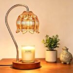 TEHALK Candle Warmer lamp with Timer Dimmer,Electric Candle Warmer, Vintage Flower Lotus lamp,Compatible with Various Candles, Gifts for Mom Women,Candle Lamp for Bedroom Home Decor (Flower lamp)