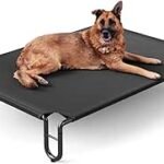 FAYDUDU Elevated Dog Bed Raised Dog Bed Large Elevated Pet Bed Washable Chew Resistant Cooling Pet Bed for Indoor and Outdoor Use (L)