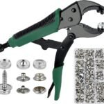 Heavy Duty Snap Fastener Tool Heavy Duty Snap Fastener Tool, Snap Pliers Tool Kit for Boat Cover Snaps,Punching Function, Snap Button Tool with Adjustable Setter,Replacing Metal Snaps, Repairing Boat Covers, Canvas, Sewing (Green)