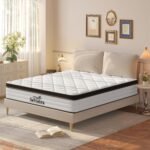 Queen Mattress, 30cm Thick Queen Size Mattress in a Box, 203CM x 153CM, Individually Pocket Springs Hybrid Mattresses with Ergonomic Design, Medium Firm Feel, Pressure Relief, Breathable Comfortand