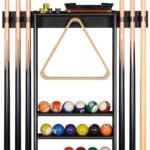 ikkle Pool Cue Rack Holder Wall Mount, Billiard Stick Holder Wall Mounted, Pool Table Accessories for Billiard Room, Club, Man Gave (Cue Rack Only)