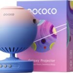 POCOCO Galaxy Star Projector for Bedroom with Replaceable Optical Film Discs, Home Planetarium Night Light Projector with High-Definition Soft Light for Relax, Study, and Meditate, Stress Relief Gifts
