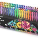 Shuttle Art Gel Pens, 120 Colours Gel Colouring Pens for Adults Pack, Gel Pen Set with Glitter Metallic Neon Pastel Swirl Colours, Gel Pens for Kids and Adult Colouring Books Doodling Drawing