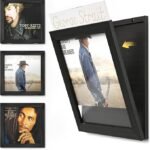 Vinyl Record Frame, 3-Pack Record Frame for Vinyl Records Display, Album Frames for 12x12 Inch LP Cover Display (3 Pack/Black)