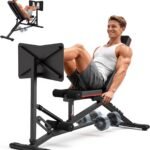 PASYOU Leg Press Machine, Adjustable Weight Bench with Leg Extension, 1300LBS Weight Capacity Leg Press Machines for Home Gym Full Body Exercise, Leg Workout Equipment with Dumbbell Rack