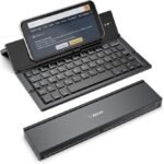 Folding Keyboard,Geyes Portable Travel Foldable Bluetooth Keyboard for iPhone 12/11 /Xs max/x/8/7 Plus/7/6s Plus/6/iPad 9.7/Air 2 /Pro 9.7/iPad Mini 5/4, Samsung Android Tablet Smart Phone (Black)
