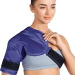 REVIX Shoulder Ice Pack Rotator Cuff Cold Therapy, Ice Packs for Injuries Reusable Gel for Shoulders Pain Relief, Bursitis and Swelling, Cold Compress Shoulder Ice Wrap for Surgery Recovery
