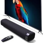 Sound Bar for Smart TV, 50W Bluetooth Soundbar with Optical/AUX/HD 3D Input, Surround Sound System, Home Theatre Speaker (15.8 in)