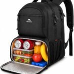 MATEIN Lunch Backpack for Men, 17 Inch Insulated Cooler Backpack with Lunch Compartment, Water Resistant Laptop Back Pack Computer Meal Prep Backpacks Mens Gifts Work Picnic College Travel