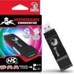 Brook Wingman NS Lite Converter- Support Xb Series X/S/One/360, PS5/PS4/PS3, Xb Elite 1/2, Switch Pro Controllers on Switch/Switch 2 and PC(X-Input) Gaming Console, Supports Remap, Marco, and Adjustable Turbo
