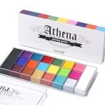 UCANBE Athena Face Body Paint Oil Palette 20 Colors | Large Black White Professional Flash Tattoo Halloween SFX Party Artist Costume Festival Stage Cosplay