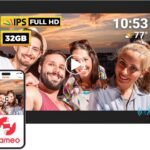 32GB FRAMEO Digital Photo Frame,10.1" IPS Touch Screen Smart WiFi Digital Picture Frame,Smart Motion Sensor,Easy Setup to Share Photos or Videos via Frameo APP,Auto-Rotate, Wall Mountable
