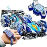 Remote Control Car for Kids Toys RC Stunt Car 360°Rotating RC Cars with Music 4WD Off Road Radio Controlled Truck 2.4Ghz Outdoor Toy RC Drift Car for Boys (Blue)
