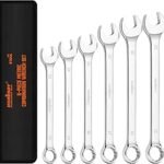 HORUSDY Large Spanner Set with Rolling Pouch | Big Size Metric Spanners Set | 6-Piece | 23mm, 24mm, 26mm, 27mm, 30mm, 32mm | 12 Point | Chrome Vanadium Steel