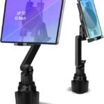 Car Cup Holder Tablet Mount, 15" Adjustable iPad Holder