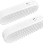 Curtain Cord Weights, 2-Pack Plastic Pull String Pendants for Vertical Blind and Drapes - White