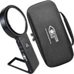 Vision Aid 30x Hands-Free Magnifying Glass with Ultra Bright 36 LED Light and a Storage Case | Magnifier Loupe for Jewelry Hobby Crafts Reading (USB Rechargeable - Deluxe Edition)