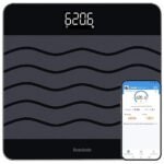 Homebuds 300kg Digital Bathroom Scales, Precision 0.05kg by Our Professional Scale Factory Since 2001, Smart Weight Scale for Body Weight BMI Via APP, 8mm Tempered Glass 315 * 315mm, LED, Black