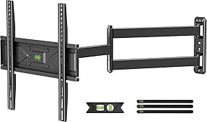 lkckndcndn USX MOUNT Full Motion Long Arm TV Wall Mount for Most 32-60 Inch TVs up to 80 Lbs, TV Wall Bracket with Smooth Motion Swivel Tilt, 31.22" Extension, Max VESA 400x400mm, Perfect for Corner, XMM930 - Image 1