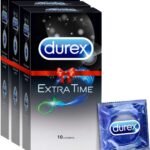 Durex Condoms - Extra Time for Extended Pleasure (10 Count - Pack of 3, Total 30)