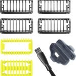 Guide Comb For Philip OneBlade & One Blade Pro - 1/2/3/5mm qp2520 qp2630 qp6510 qp6520 qp6530 Face Hair Clippers Beard Trimmer Replacement Pack Kit (8pc) Yellow