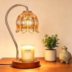 TEHALK Candle Warmer lamp with Timer Dimmer,Electric Candle Warmer, Vintage Flower Lotus lamp,Compatible with Various Candles, Gifts for Mom Women,Candle Lamp for Bedroom Home Decor (Flower lamp)