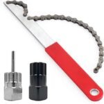 Bike Chain Tools Kit - 3PCS Chain Whip, Cassette Remover, Lock Ring Removal Tool Sets for 7, 8, 9, 10, 11, 12-Speed Cassettes