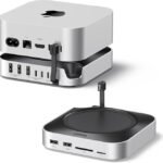 UGREEN Mac mini M4 Dock 11-in-1 Hub with 8TB M.2 NVMe Enclosure | 5×USB-A and 2×Type C 3.2 Data Ports, SD/TF Card Slot, Docking Station & Stand for Mac mini M4/M4 Pro