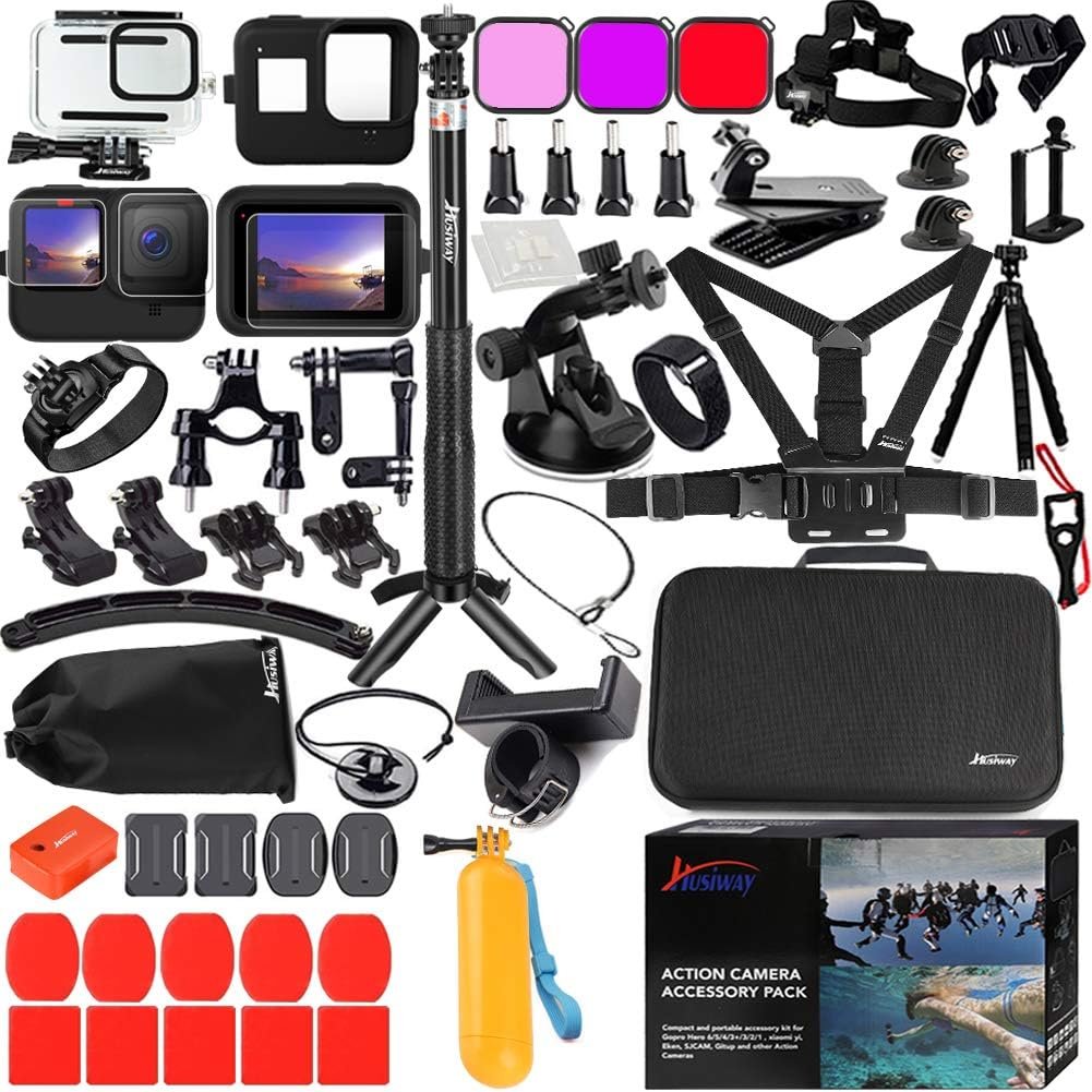 71CabFBVTGL._AC_SL1001_ Accessories Kit for Gopro Hero 13 12 11 10 9 Black Waterproof Housing Silicone Case Glass Screen Protector Bundle for Go pro Gopro13 Gopro12 Gopro11 Gopro10 Hero13 Hero12 Hero11 Hero10 62E - Image 1
