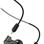 MEE Audio M6 PRO in Ear Monitor Headphones for Musicians, 2nd Gen Model with Upgraded Sound, Memory Wire Earhooks & Replaceable Cables, Noise Isolating Professional Earbuds, 2 Cords Included (Black)