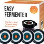 Fermentation Lids Kit, Mason Jar Airlock Lid, Fermenting Lids for Wide Mouth Mason Jars, Kimchi, Pickle, and Sauerkraut Fermentation, Pack of 4
