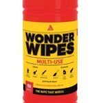 Sika Wonder Wipes Multi-Use Cleaning Wipes For The Building Trade, 100 Pack
