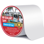 CHUANGSEED RV Roof Tape White, 6 Inch X 50 Feet, Sealant Patch Repair for Camper, Trailer, Stop Leaks, UV-Resistant, Weatherproof, Boat