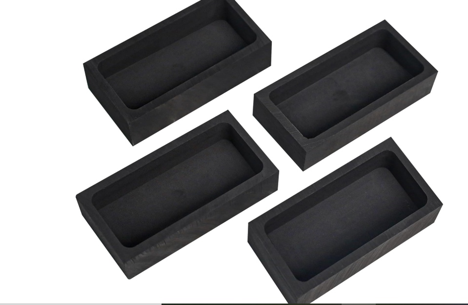 22 Nelyrho 1kg 4-Piece Graphite Ingot Molds for Casting Metals | Metal melting & refining tools, for melting and casting gold, silver, aluminum, copper,...