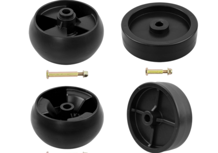 HQPASFY 4 Pack 734-0973 Deck Wheels 734-04155 Deck Wheels Compatible with Cub Cad et XT1-LT46, MTD, Craftsman T240 42" 44" 46" 50" Deck Lawn...