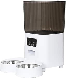 51Epg8ddAlL._AC_SY300_SX300_QL70_ML2_ PaWz 5L Automatic Pet Feeder with 1080P HD Camera, Auto Cat Dog 2 Stainless Steel Bowls Smart Wi-Fi App Control, Dry Food Dispenser Pet Camera Night Vision Voice Interaction for Cats & Dogs White - Image 1