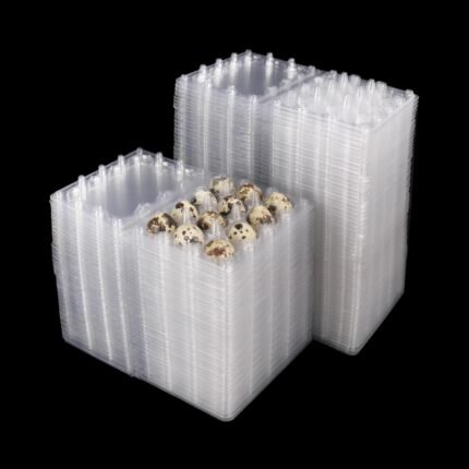 220 Pack Quail Egg Cartons, Clear Plastic Quail Egg Trays, Holds up to 12 Quail Eggs Securely - Your Ultimate Small Eggs Carton Holders for Bulk Storage and Display