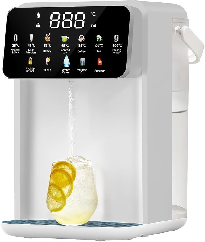 61Vy4fwUhvL._AC_SX679_ Instant Hot Water Dispenser, 3.5L 2000W Countertop Fast Heating Water Heater with 7 Temps 8 Water Outputs, Child Locks, Night Lights, for Home, Party, Office, Kitchen, Bar - Image 1