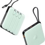 VRURC Portable Power Bank Built-in Cables, 20000mAh 22.5W Fast Charging