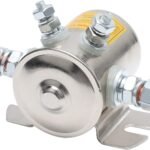 Upgrade Max 300A Peak Instant Current 12 Volt Solenoid Nickel-Plating for Golf Carts, Winch, Marine Heavy Duty