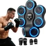 2026 Upgrade Music Boxing Machine for Adults Teens, Wall Mount Punching Target with 11 Modes/ 9 Speeds, Smart Bluetooth Boxing Training Machine with 2 Pair Gloves for Home,Office,Gym