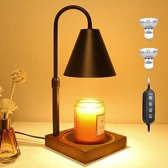714BJsfvELL._AC_SX342_SY445_QL70_ML2_ Candle Warmer Lamp,Modern Wax Melt Warmer with Dimmable Timer - Image 1