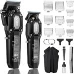 VGR 600&900 Hair Clippers for Men and Trimmers Set with LED Display, Black